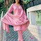 Cotton Blend Badhani Printed, Foil Printed and Gota Lace Straight Kurta with Pant & Dupatta