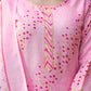 Cotton Blend Badhani Printed, Foil Printed and Gota Lace Straight Kurta with Pant & Dupatta