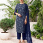 Crepe Printed Straight Kurta with Pant & Dupatta