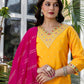 Silk Blend Embroidery and Sequins Work, Weaving, Lace Straight Kurta with Pant & Dupatta