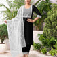 Cotton Blend Embroidered Straight Kurta with Pant & Dupatta
