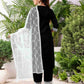 Cotton Blend Embroidered Straight Kurta with Pant & Dupatta