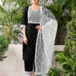 Cotton Blend Embroidered Straight Kurta with Pant & Dupatta