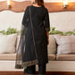 Cotton Blend Sequence Embroidery, Foil Print and Gota Lace Straight Kurta with Pant & Dupatta