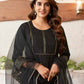 Cotton Blend Sequence Embroidery, Foil Print and Gota Lace Straight Kurta with Pant & Dupatta