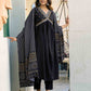 Cotton Blend Embroidered A-Line Kurta with Pant & Dupatta