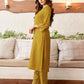 Cotton Blend Sequence Embroidery and Lace Straight Kurta with Pant & Dupatta