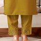 Cotton Blend Sequence Embroidery and Lace Straight Kurta with Pant & Dupatta