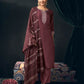 Silk Blend Embroidered Straight Kurta with Pant & Dupatta