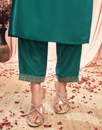 Chinnon Embroidered Straight 3 Piece Kurta Set