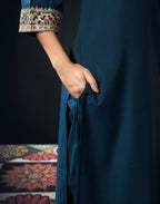Viscose Embroidered Straight 3 Piece Kurta Set