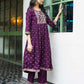 Silk Blend Foil Printed, Floral Printed and Printed Lace Anarkali Kurta with Pant & Dupatta