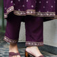 Silk Blend Foil Printed, Floral Printed and Printed Lace Anarkali Kurta with Pant & Dupatta