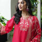Silk Blend Embroidered Straight Kurta with Pant & Dupatta