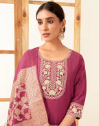 Chinnon Plain Straight 3 Piece Kurta Set