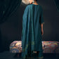 Silk Blend Embroidered Straight Kurta with Pant & Dupatta