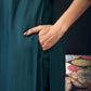 Silk Blend Embroidered Straight Kurta with Pant & Dupatta
