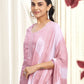 Silk Embroidery Work, Lace Straight Kurta with Pant & Dupatta