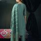 Silk Blend Embroidered Straight Kurta with Pant & Dupatta