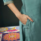 Silk Blend Embroidered Straight Kurta with Pant & Dupatta