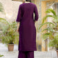 Silk Embroidery, Embroidery Lace Straight Kurta with Pant & Dupatta