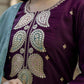 Silk Embroidery, Embroidery Lace Straight Kurta with Pant & Dupatta