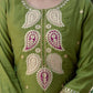 Silk Embroidery, Embroidery Lace Straight Kurta with Pant & Dupatta