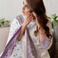 Cotton Solid and Jacquard A-Line Kurta with Pant & Dupatta