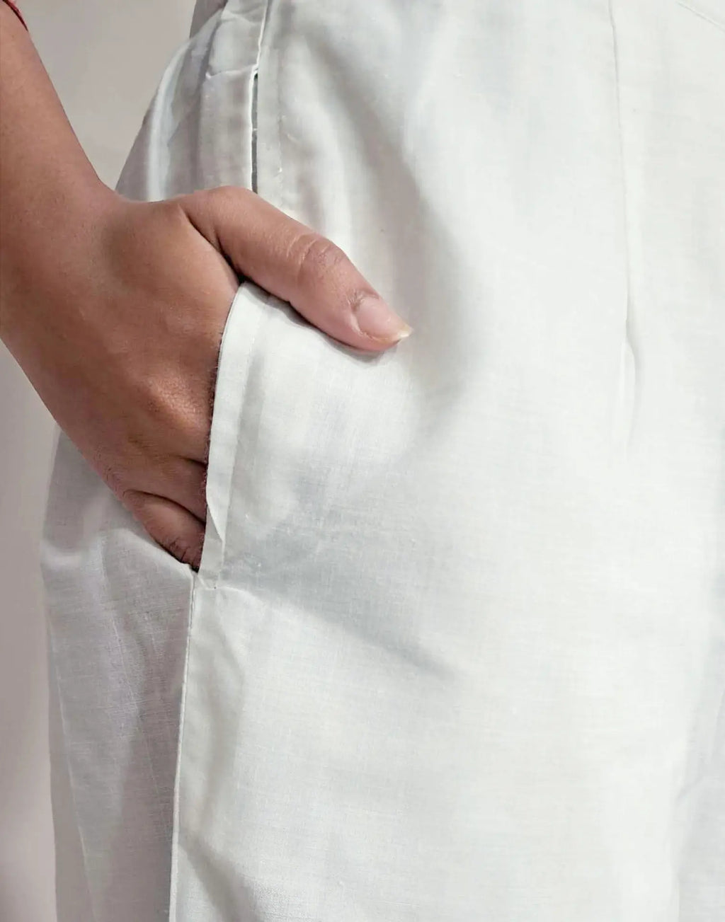 Pure Cotton Woven Plain Straight 3 Piece Kurta Set