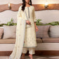 Cotton Solid and Jacquard A-Line Kurta with Pant & Dupatta