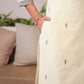 Cotton Solid and Jacquard A-Line Kurta with Pant & Dupatta