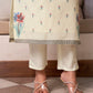 Cotton Solid and Jacquard A-Line Kurta with Pant & Dupatta