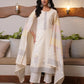 Cotton Solid and Jacquard A-Line Kurta with Pant & Dupatta