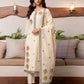Cotton Solid and Jacquard A-Line Kurta with Pant & Dupatta