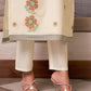 Cotton Solid and Jacquard A-Line Kurta with Pant & Dupatta