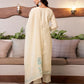 Cotton Solid and Jacquard A-Line Kurta with Pant & Dupatta