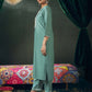 Rayon Blend Embroidered Straight Kurta with Pant & Dupatta