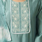 Rayon Blend Embroidered Straight Kurta with Pant & Dupatta