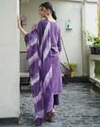Cotton Woven Plain Straight 3 Piece Kurta Set