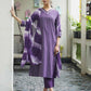 Cotton Sequins Work and Woven A-Line Kurta with Pant & Dupatta