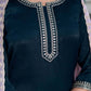 Velvet Sequence and Embroidery Straight Kurta with Pant & Dupatta
