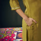 Chanderi Solid Straight Kurta with Pant & Dupatta