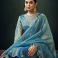 Net Sequins, Embroidery and Embroidery Lace Straight Kurta with Pant & Dupatta