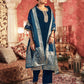 Velvet Dyed, Sequins, Embroidery and Lace Straight Kurta with Pant & Dupatta