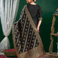 Silk Blend Jacquard Work Straight Kurta with Pant & Dupatta