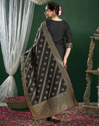Silk Jacquard Woven Straight 3 Piece Kurta Set