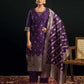 Silk Blend Jacquard Work Straight Kurta with Pant & Dupatta