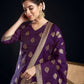 Silk Blend Jacquard Work Straight Kurta with Pant & Dupatta