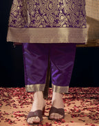 Silk Jacquard Woven Straight 3 Piece Kurta Set