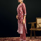 Silk Blend Jacquard Work Straight Kurta with Pant & Dupatta
